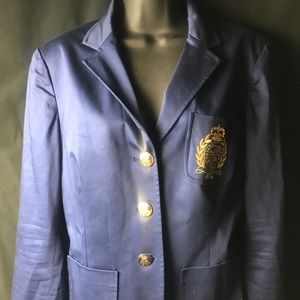 Lauren Ralph  Blue Blazer Women's Size M Jw0605